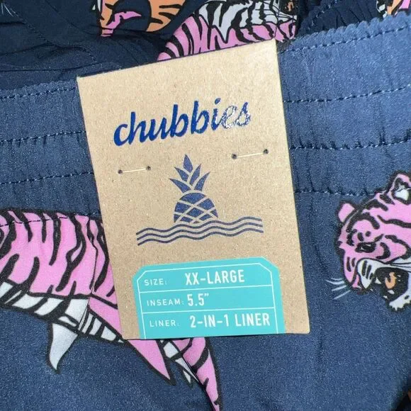 Chubbies Men's 'The King of the Seas 5.5 Classic Swim Trunks Size XXL